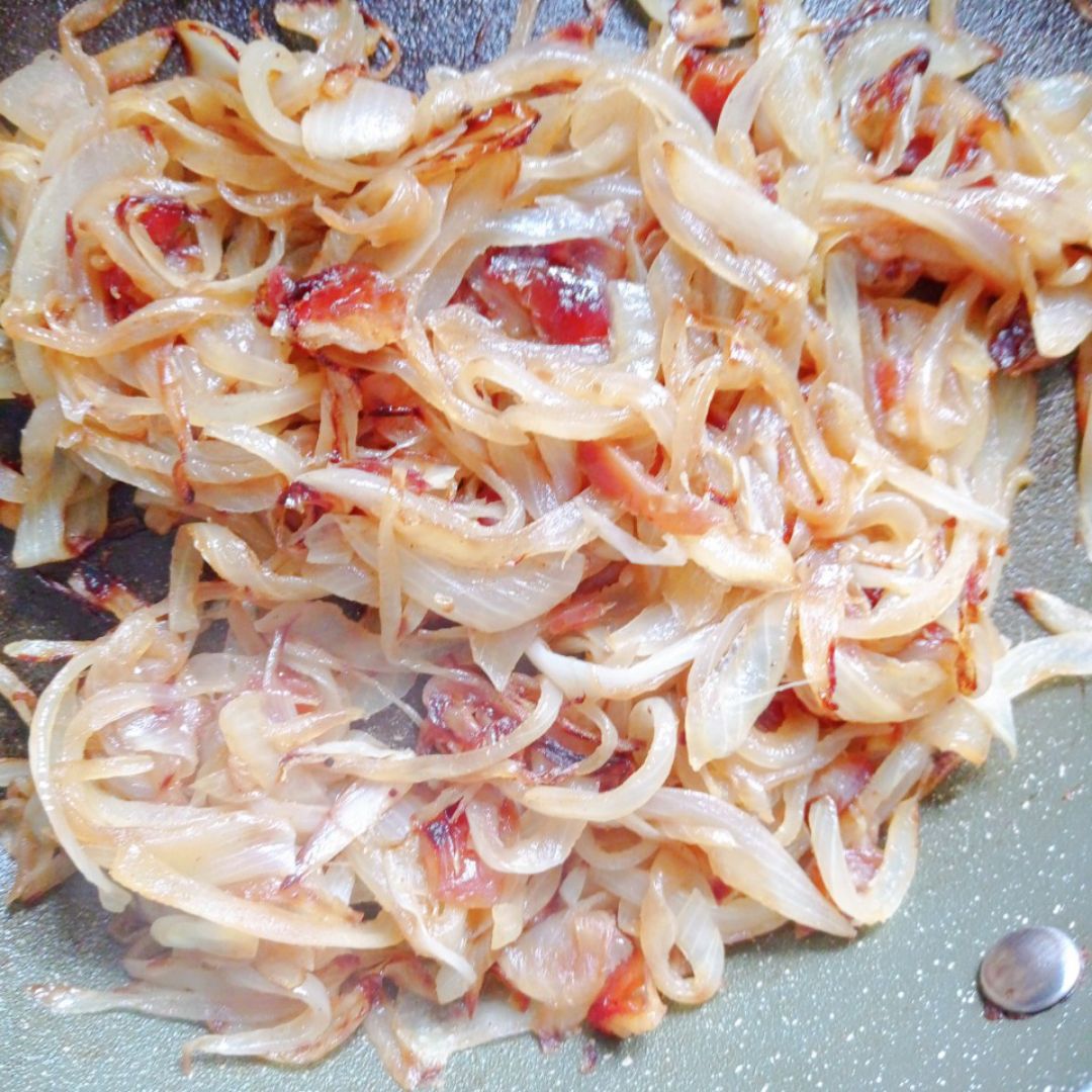 Raviolis de calabacín rellenos de cebolla 🧅 caramelizada, Shiitake y más ♥️♥️ Paso 4 Raviolis de calabacín rellenos de cebolla 🧅 caramelizada, Shiitake y más ♥️♥️ Paso 4