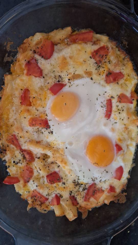Huevos escalfados con patatas del cortijo los montoya