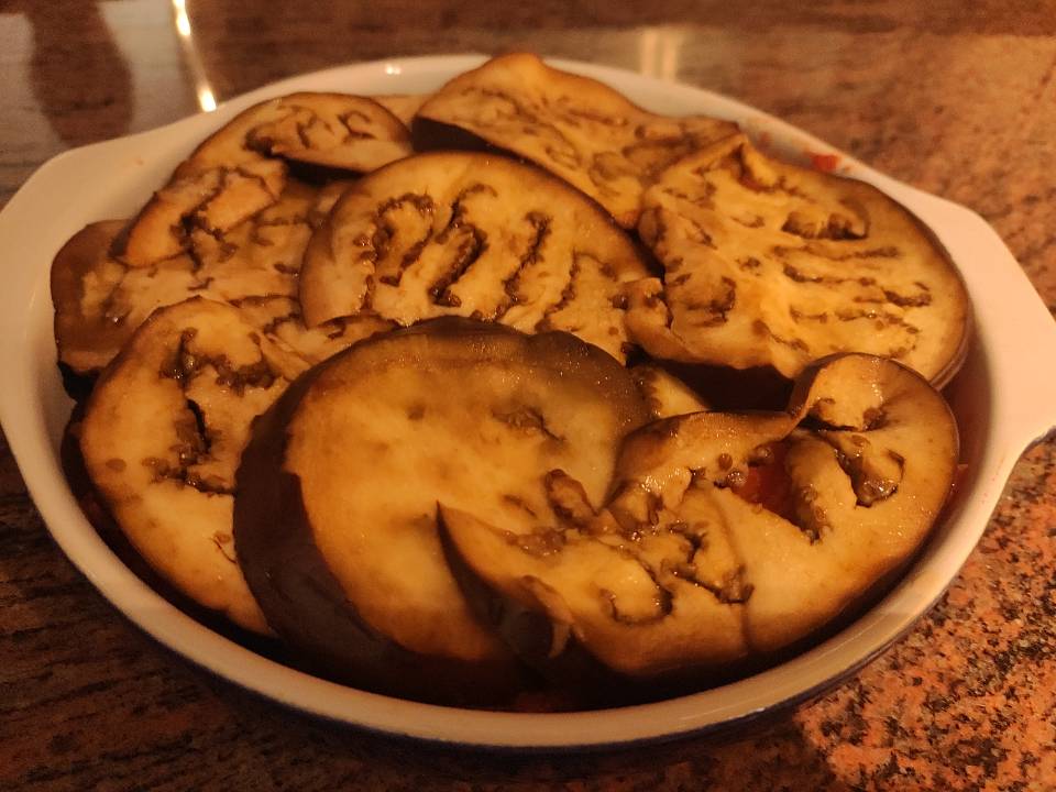 "Lasaña" de berenjena y sardinas "Lasaña" de berenjena y sardinas