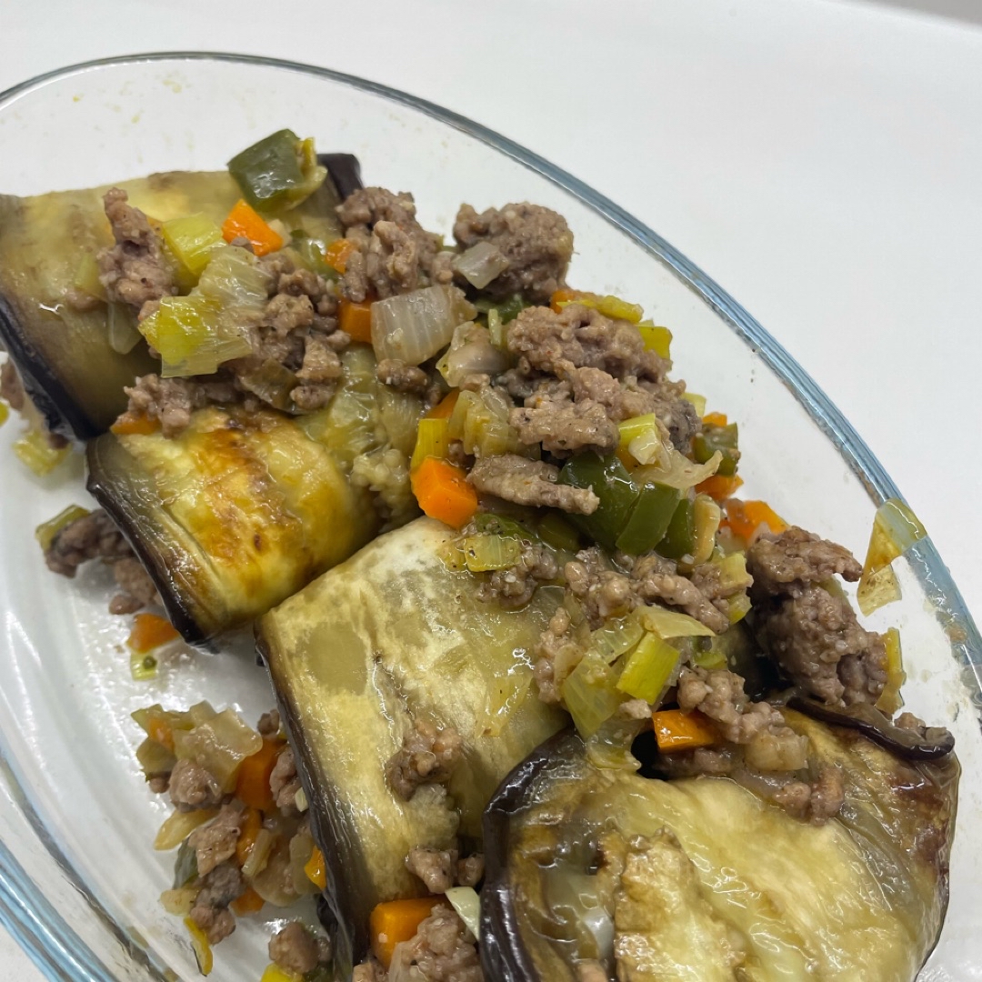 Canelones de berenjena con ternera Paso 3 Canelones de berenjena con ternera Paso 3