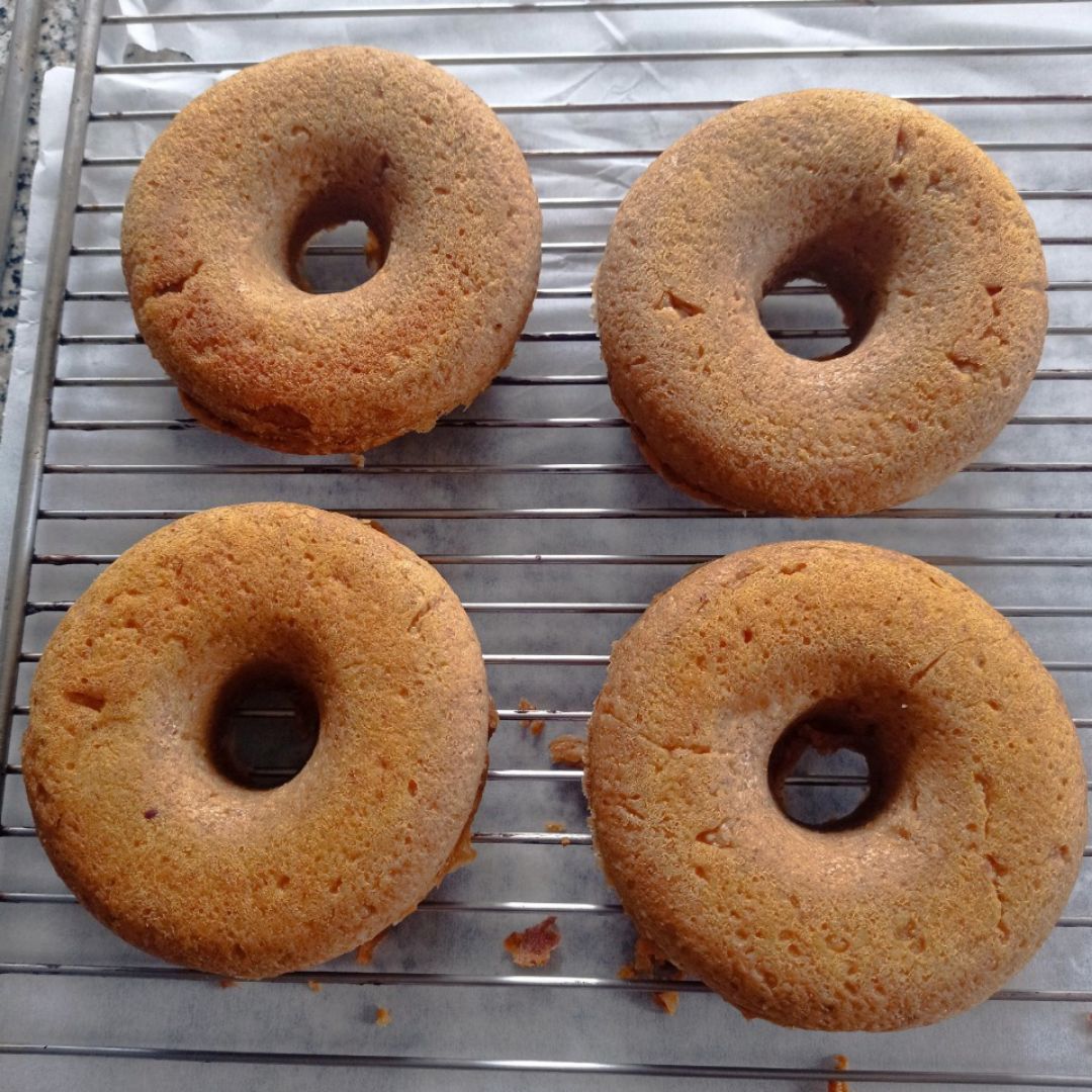 Donuts 🍩 de boniato🍠 y  plátano 🍌 Paso 2