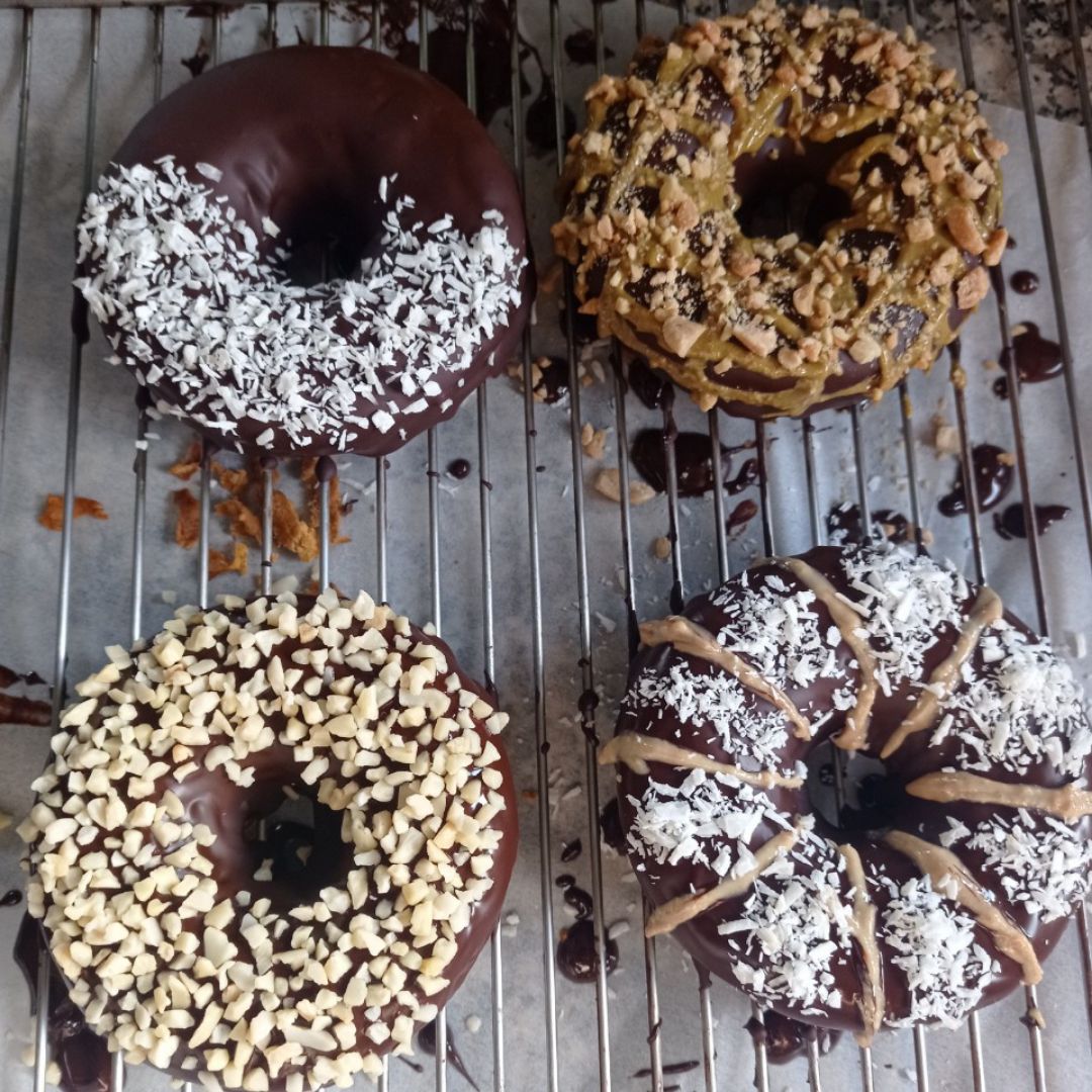 Donuts 🍩 de boniato🍠 y  plátano 🍌 Paso 2