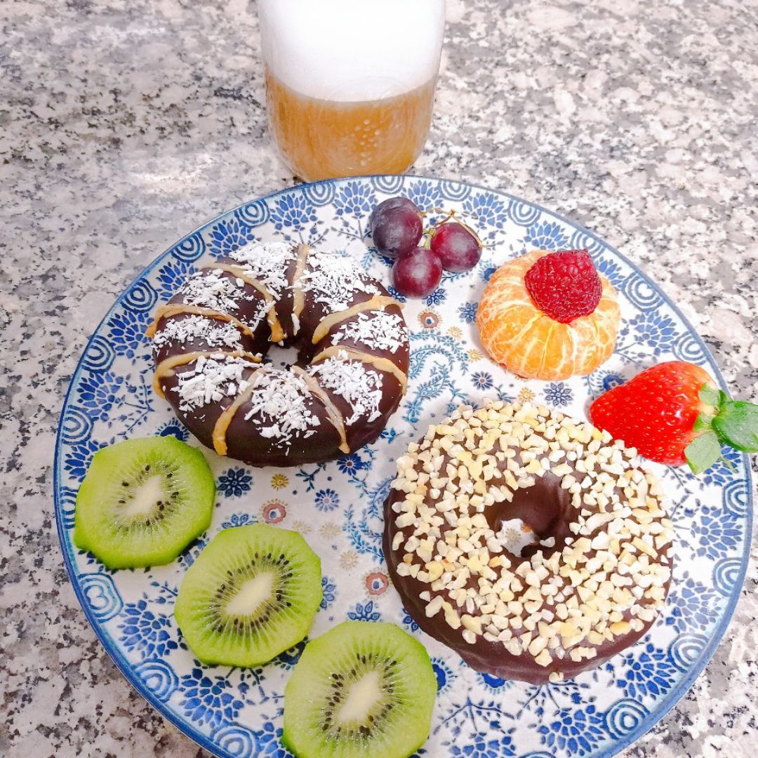 Donuts 🍩 de boniato🍠 y  plátano 🍌 Paso 3