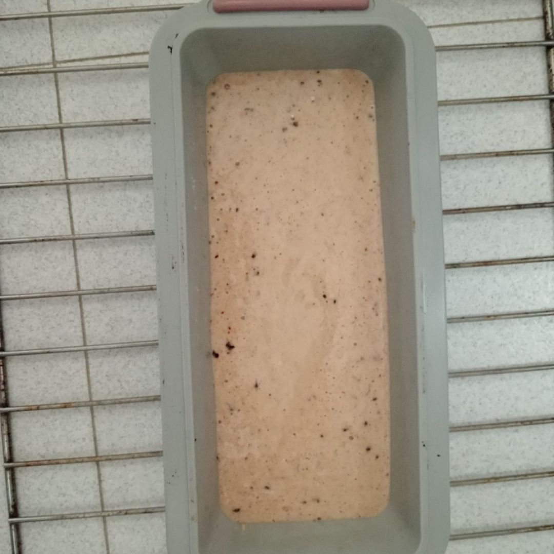 Pastel vegano con medidas de yogur Paso 4 Pastel vegano con medidas de yogur Paso 4