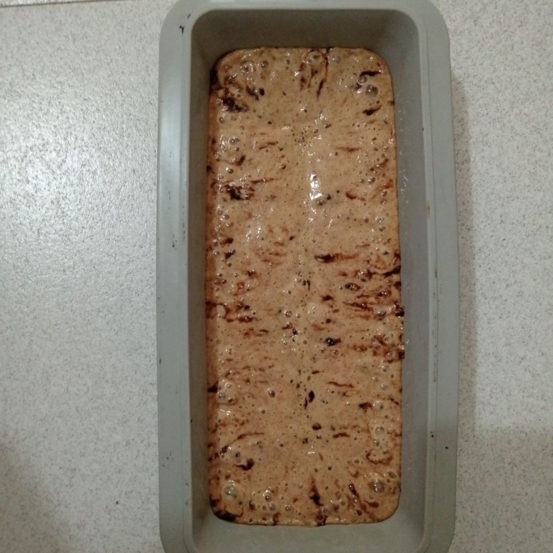 Pastel vegano con medidas de yogur Paso 4 Pastel vegano con medidas de yogur Paso 4