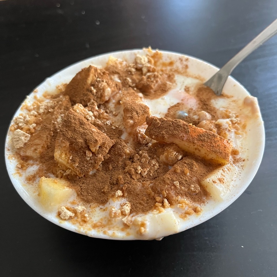 Kéfir con arándanos y cacahuete deagrasado