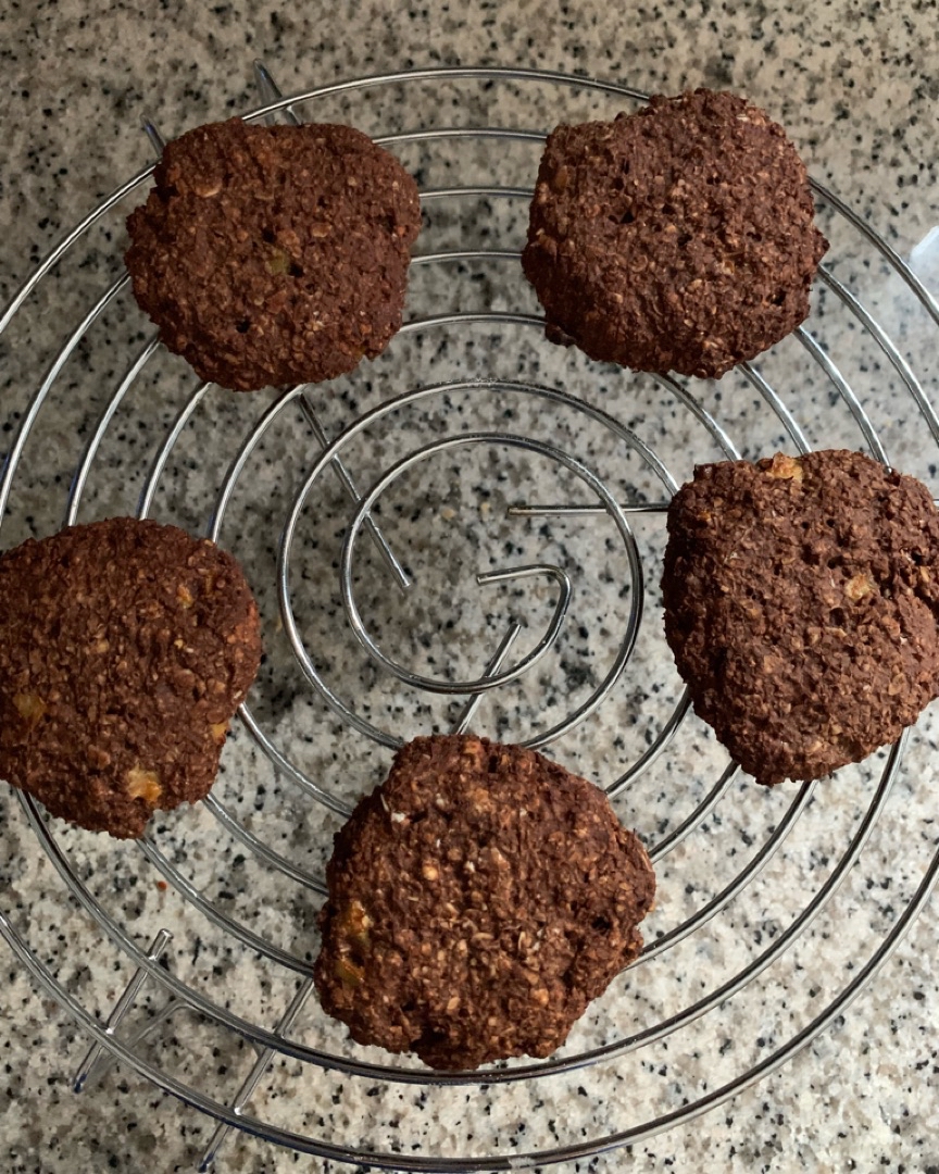 Galletas de avena, plátano y chocolate Galletas de avena, plátano y chocolate