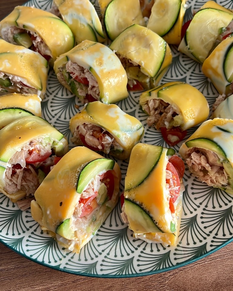 Rollitos de huevo y calabacín Rollitos de huevo y calabacín