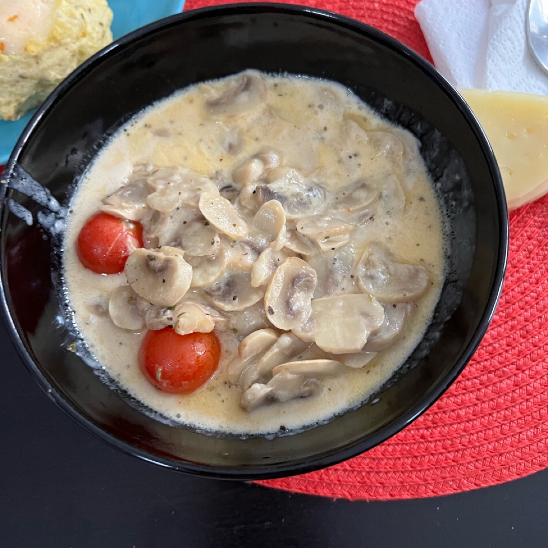 Champiñones cremosos