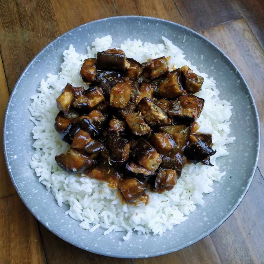 Berenjenas al estilo oriental 😋 Berenjenas al estilo oriental 😋