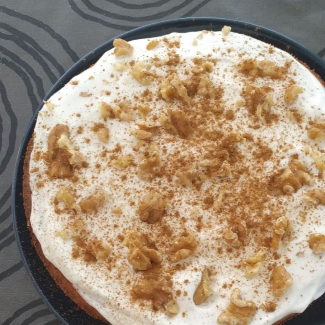 Carrot cake saludable sin horno Carrot cake saludable sin horno