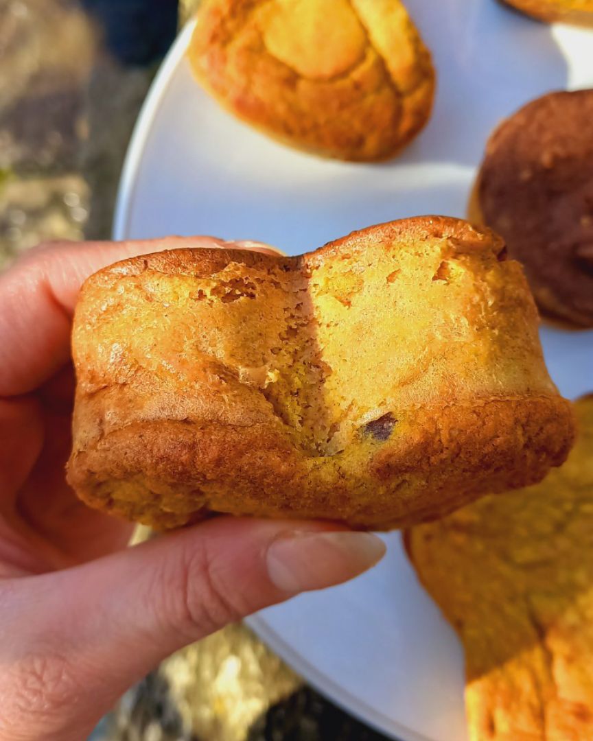 Muffins de calabaza 🎃, mascarpone, coco 🥥 y avellanas. Paso 5 Muffins de calabaza 🎃, mascarpone, coco 🥥 y avellanas. Paso 5