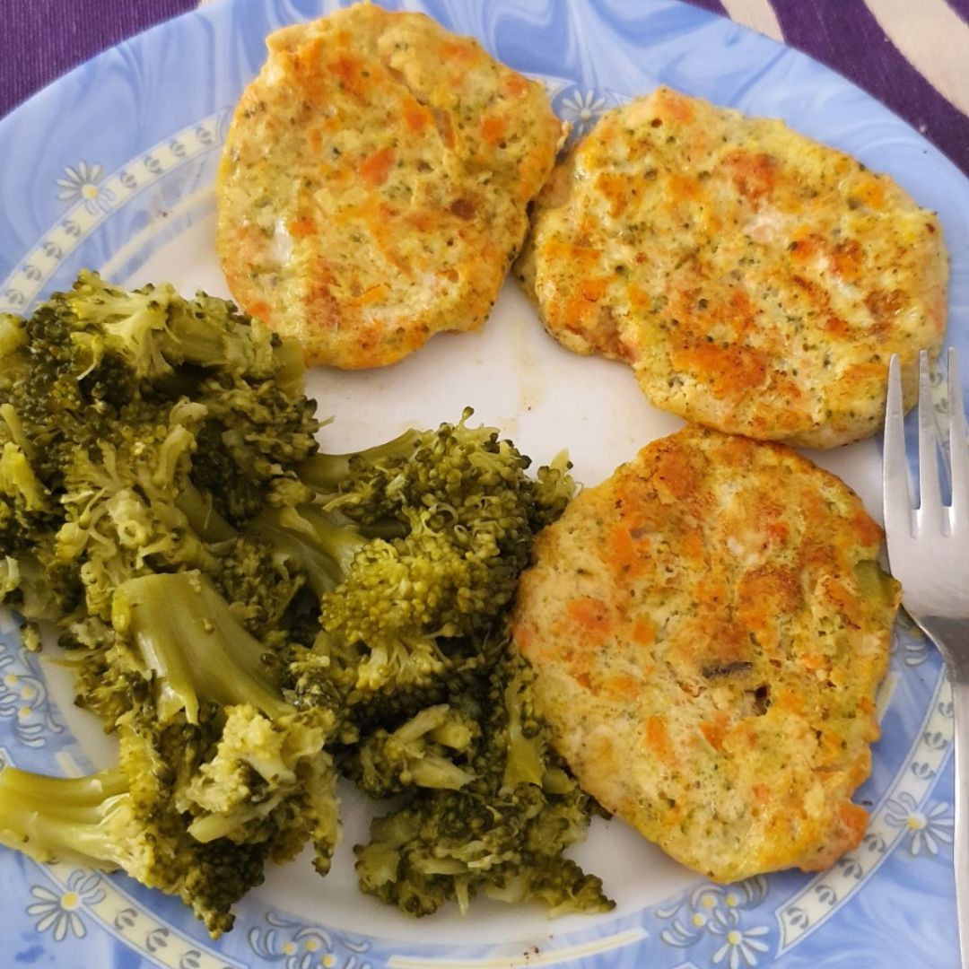 Hamburguesas pollo y verdura Hamburguesas pollo y verdura
