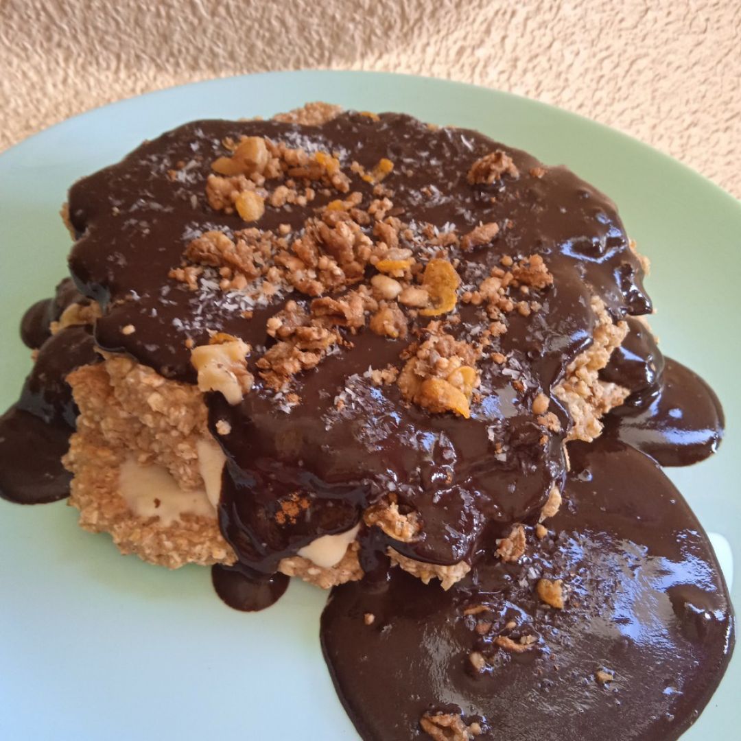 🥞🍌🍫 Tortitas de platano y avena con chocolate y yogur🍫🍌🥞 🥞🍌🍫 Tortitas de platano y avena con chocolate y yogur🍫🍌🥞