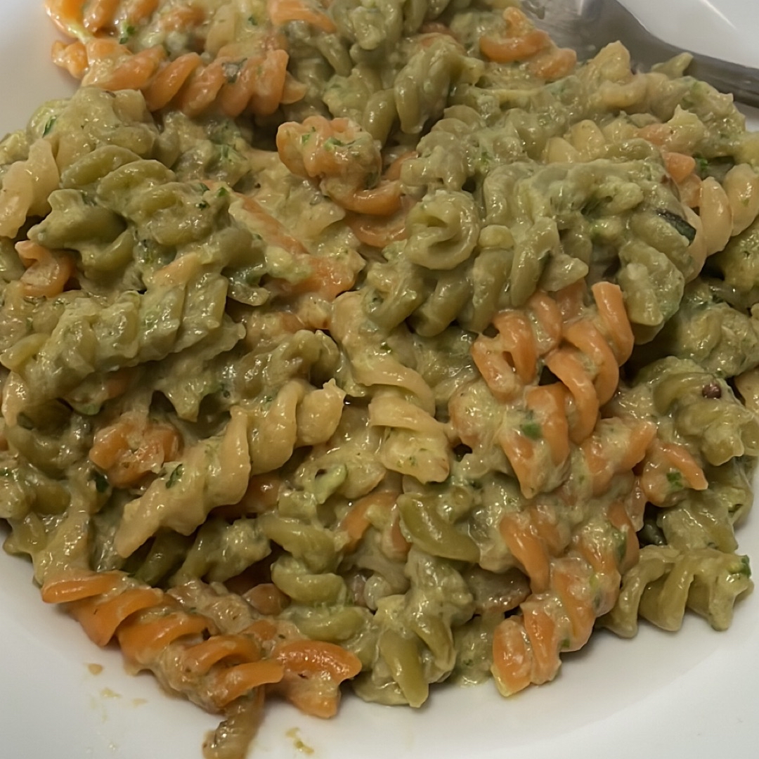 pasta con salsa de calabacín 