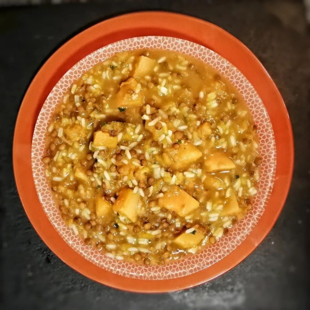 Lentejas con arroz Lentejas con arroz