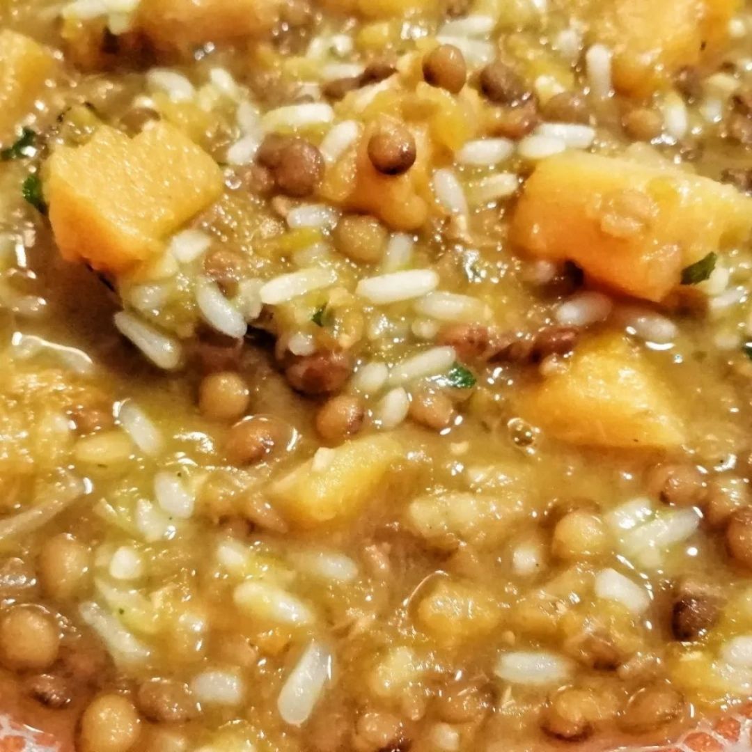 Lentejas con arroz Paso 2 Lentejas con arroz Paso 2