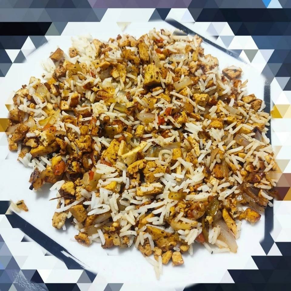 Tofu con arroz basmati Tofu con arroz basmati