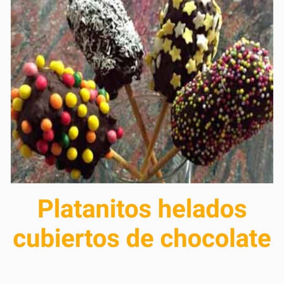 Bananas 🍌 cubiertas de chocolate 🍫 Bananas 🍌 cubiertas de chocolate 🍫