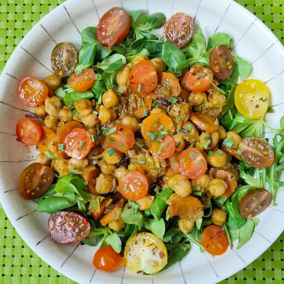 Ensalada Agridulce de Garbanzos 
