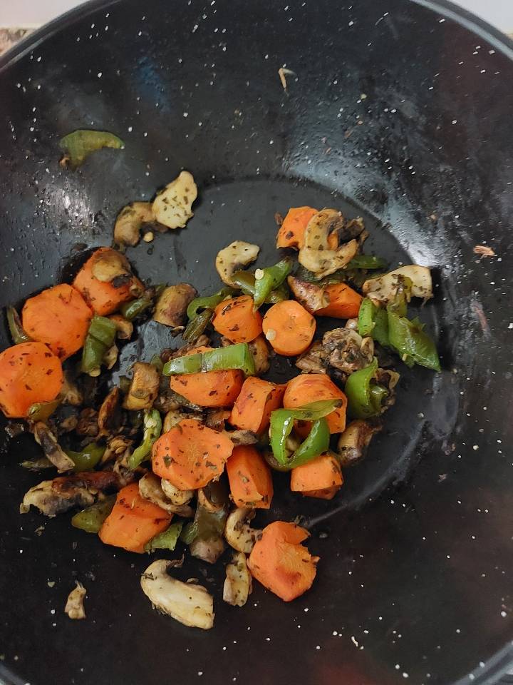 Pechuga,verduras y boniato al horno