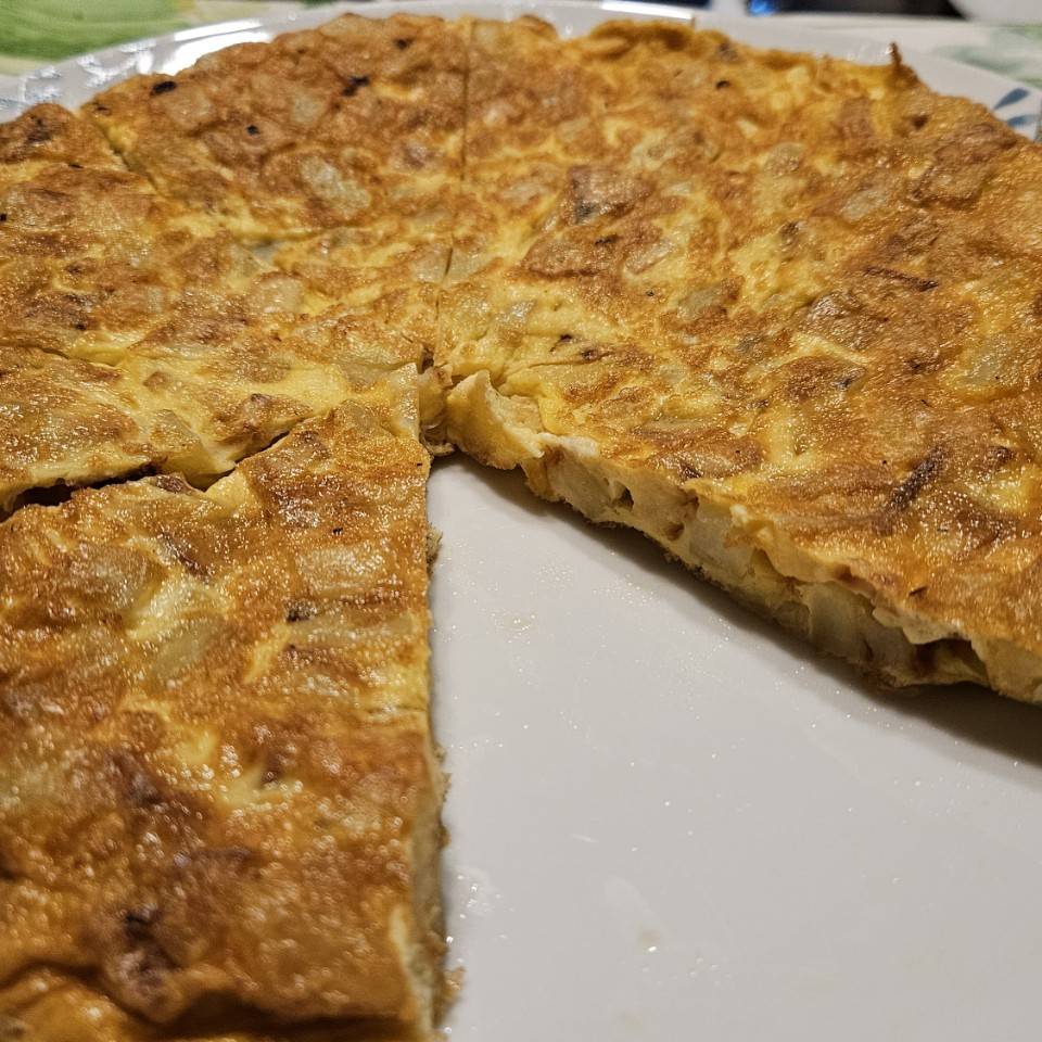 Tortilla patatas baja en aceite Tortilla patatas baja en aceite