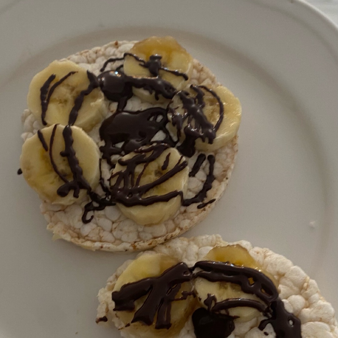 Tortitas arroz choco banana