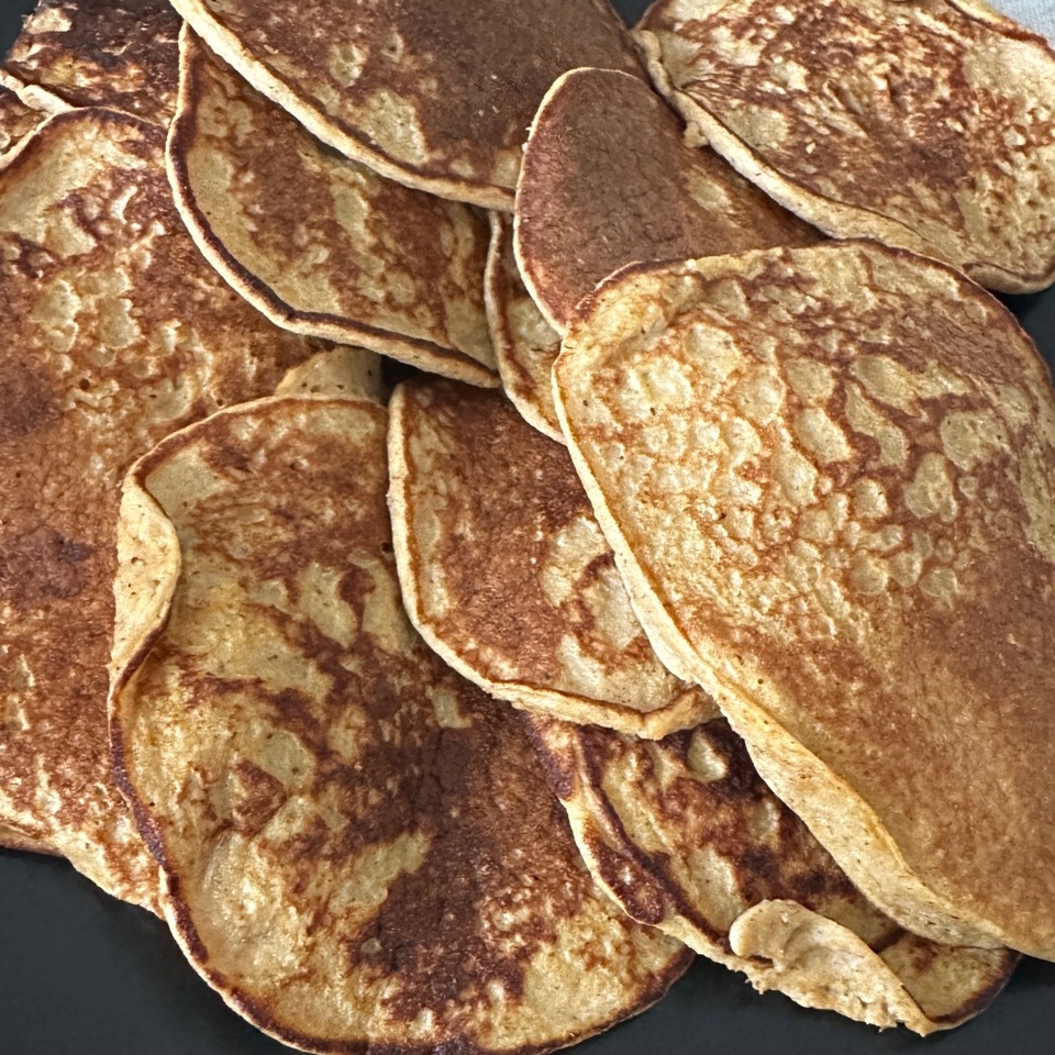 Tortitas de avena plátano y calabaza