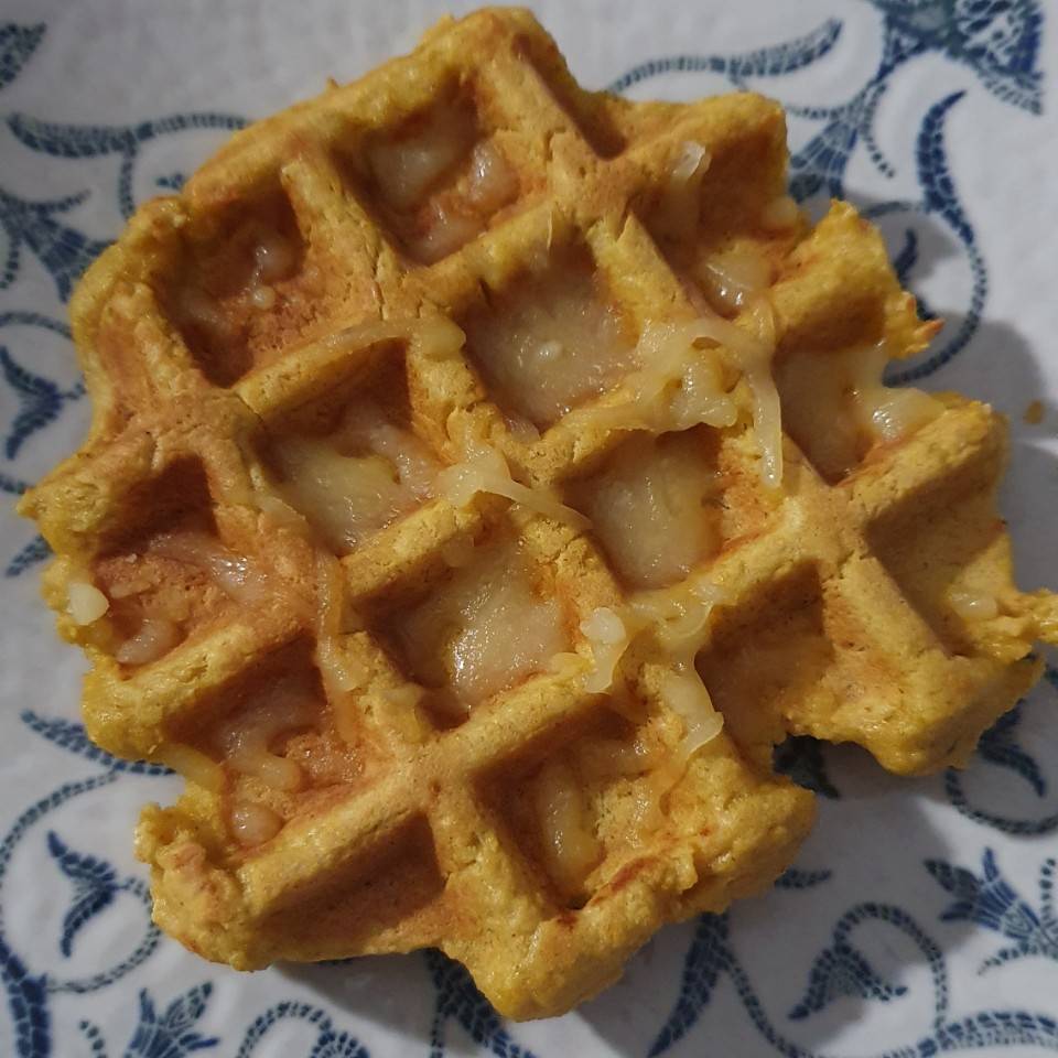 Gofres de calabaza 🎃 (salados) 