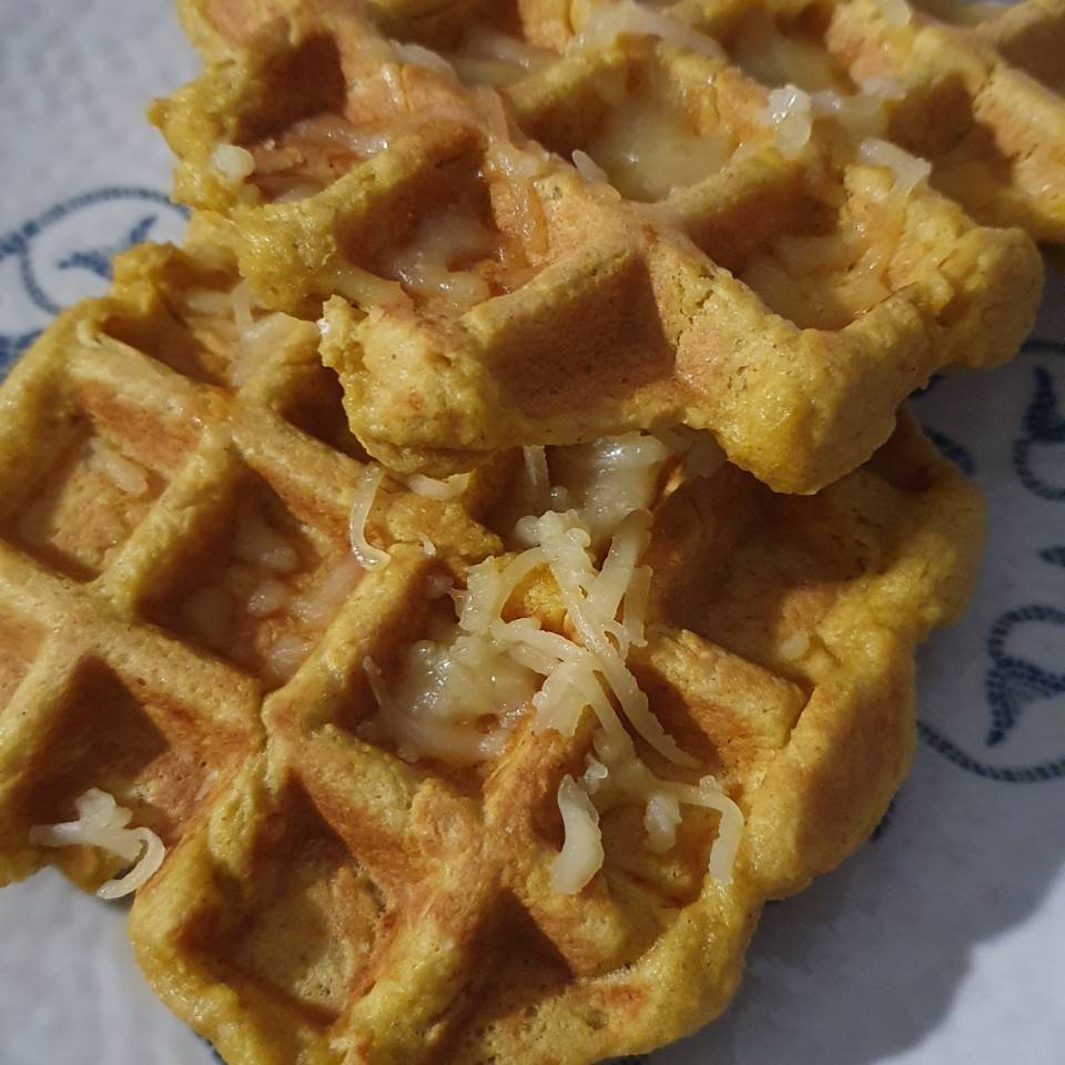 Gofres de calabaza 🎃 (salados) 