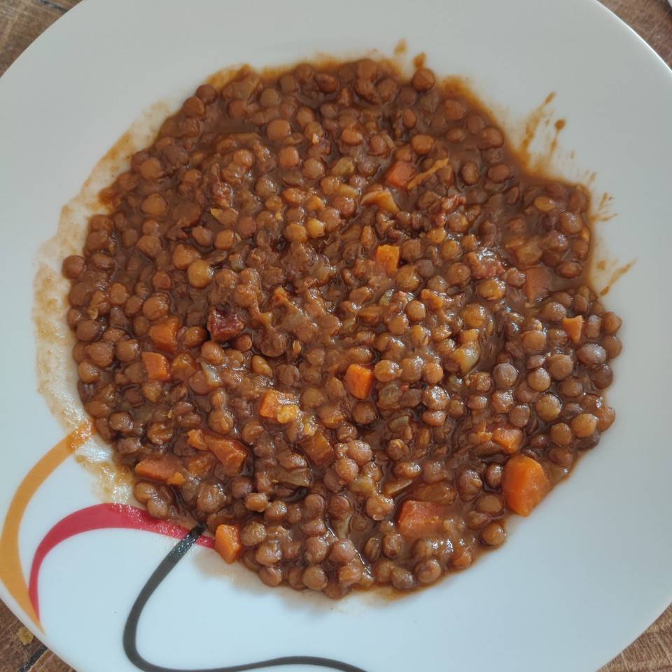 Lentejas con verduras y chorizo Lentejas con verduras y chorizo