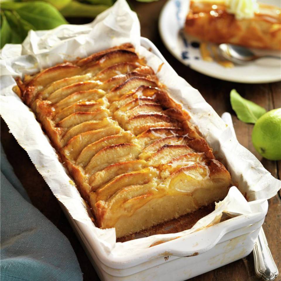 Bizcocho de manzana 🍏 y melocotón 🍑