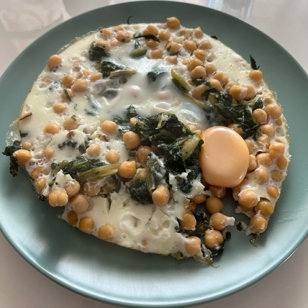 Acelgas con garbanzos y claras Acelgas con garbanzos y claras