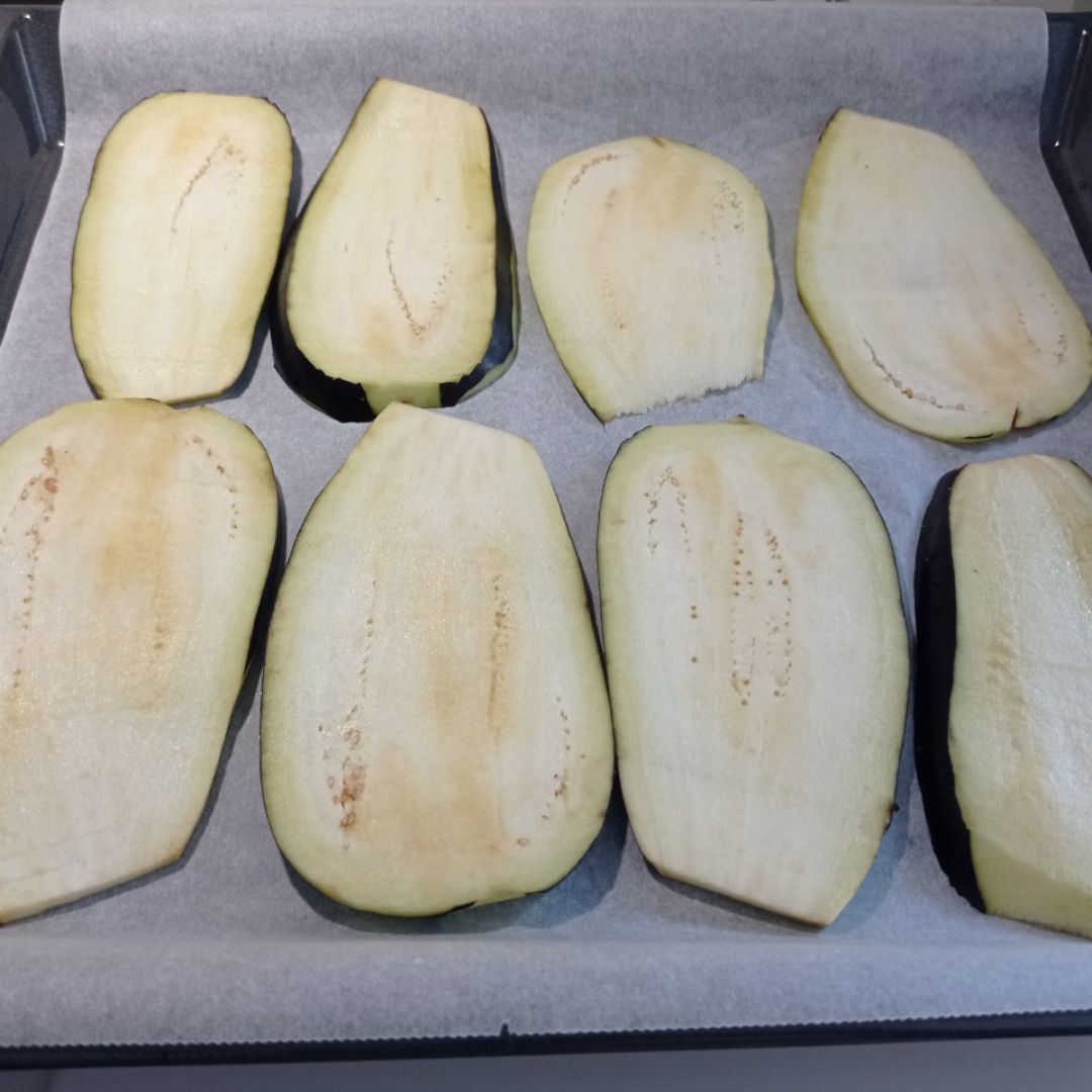 Lasaña de berenjena 🍆 con bechamel de calabacín 🥒 Paso 0