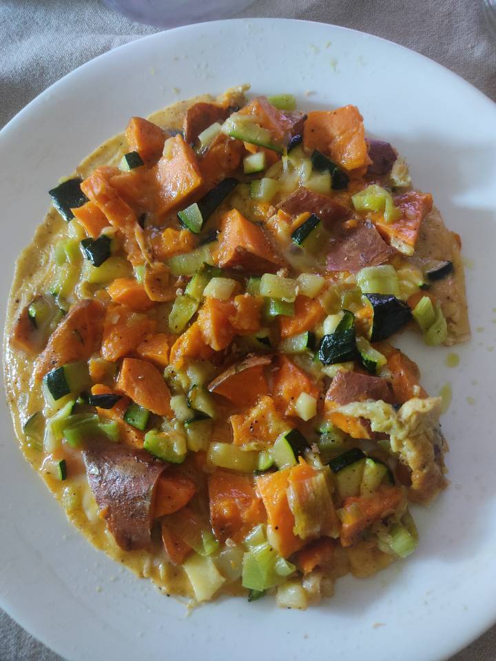 Tortilla de verduras Tortilla de verduras
