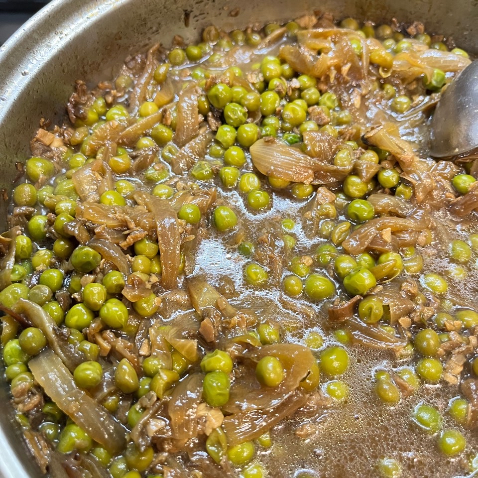 Guisantes con setas Guisantes con setas