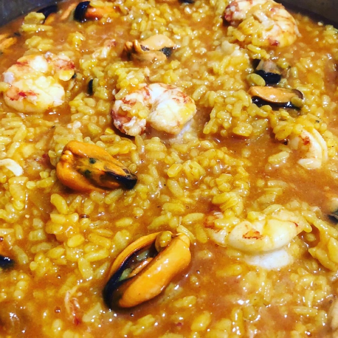 Arroz con gambon y clochinas Paso 0 Arroz con gambon y clochinas Paso 0