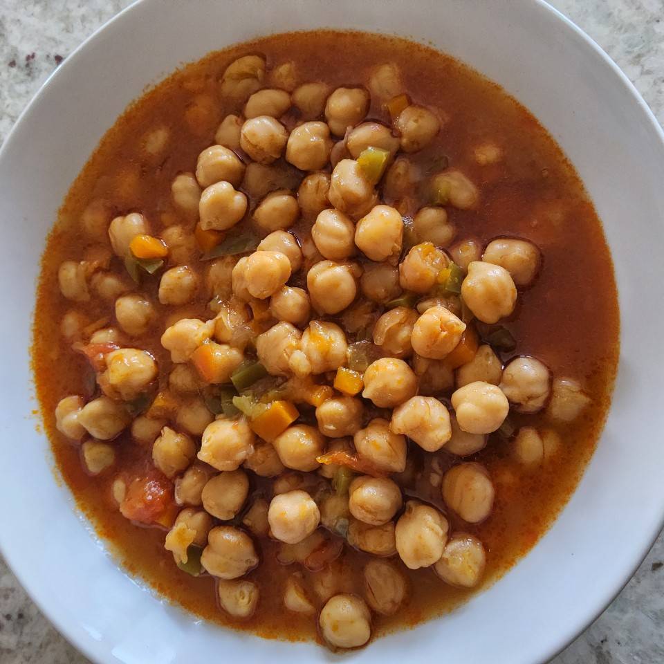 Cocido de garbanzos con verduras Cocido de garbanzos con verduras