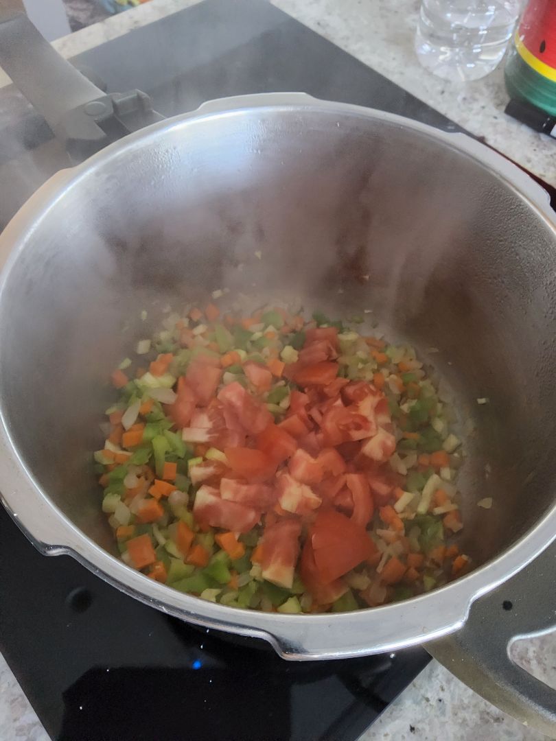 Cocido de garbanzos con verduras Paso 1 Cocido de garbanzos con verduras Paso 1