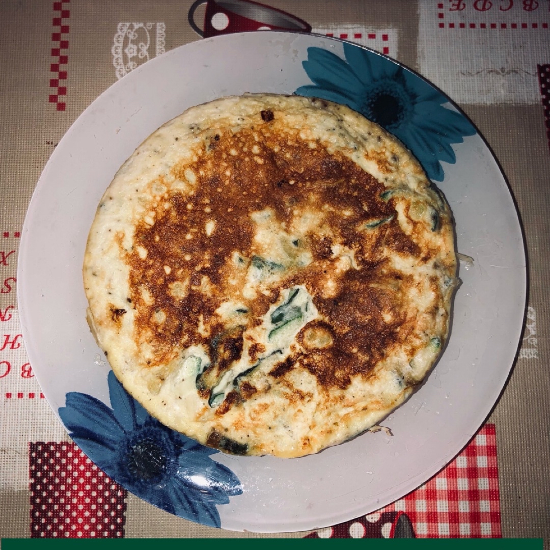 Tortilla de calabacín  Paso 5