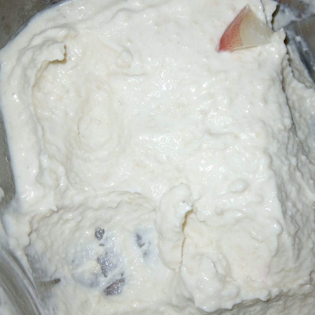 Helado de avellanas y anacardos con yogurt  Paso 1