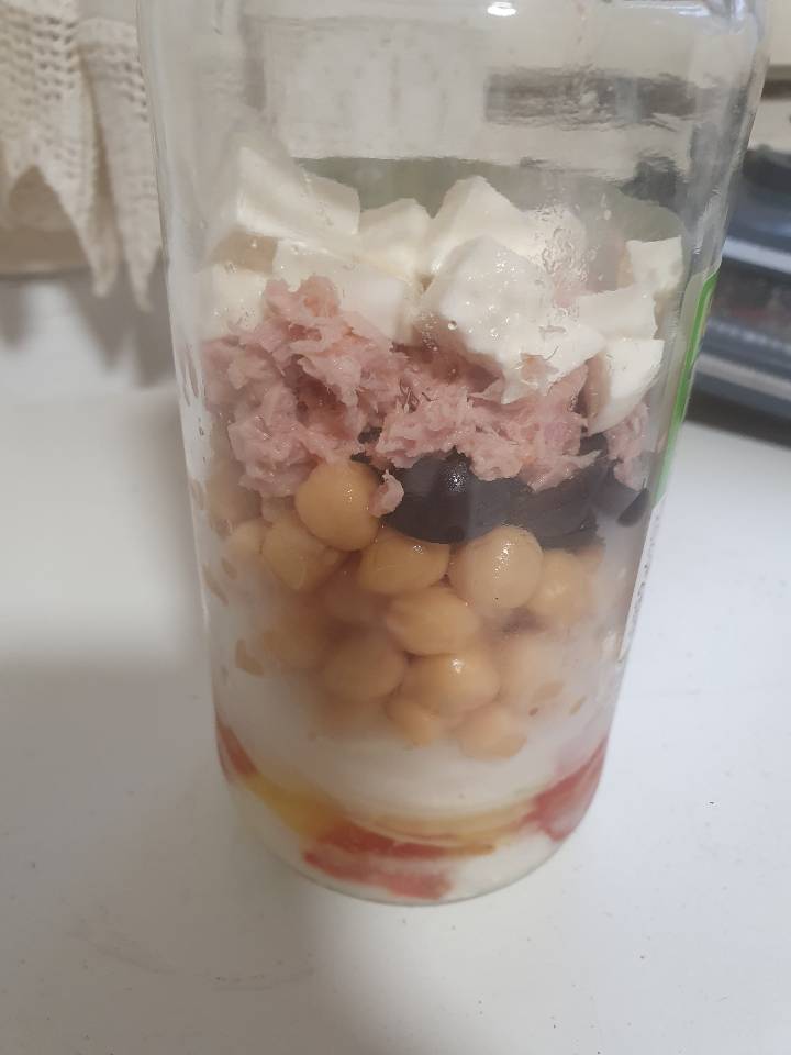 Ensalada de garbanzos y atún