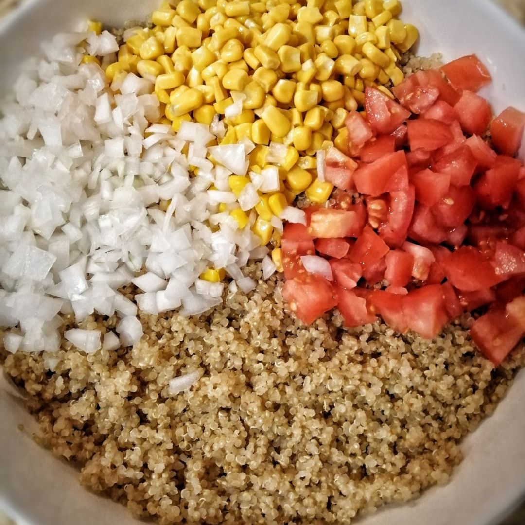 Ensalada de quinoa Paso 1