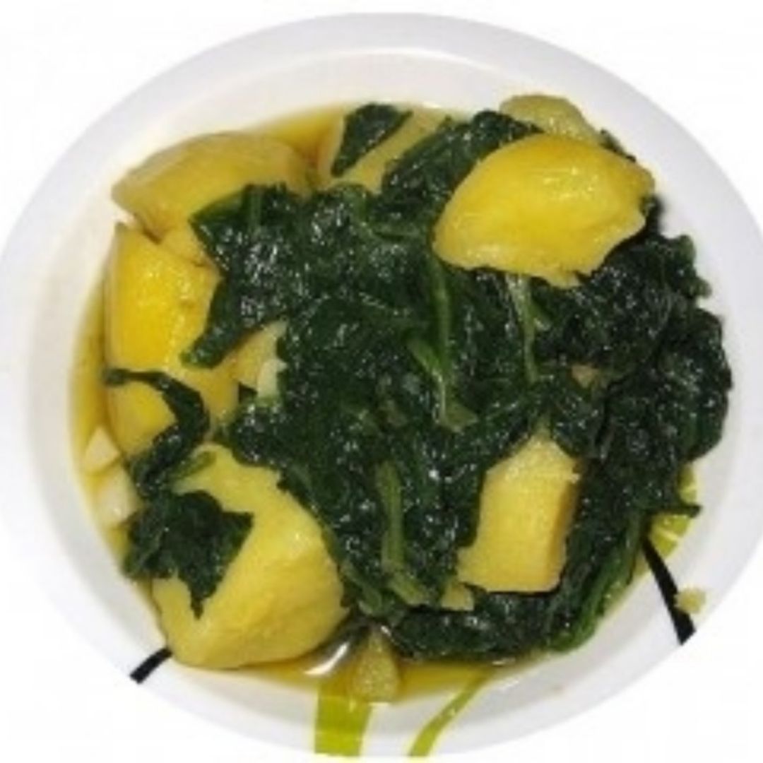 Patatas con espinacas Patatas con espinacas