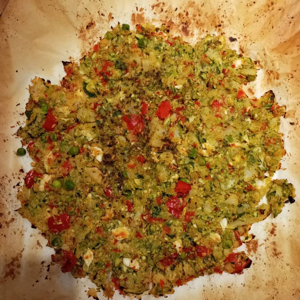 Verduras picadas al horno