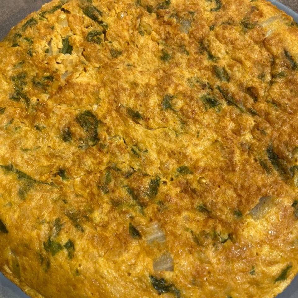 Tortilla de acelgas y garbanzos 🤤 Tortilla de acelgas y garbanzos 🤤