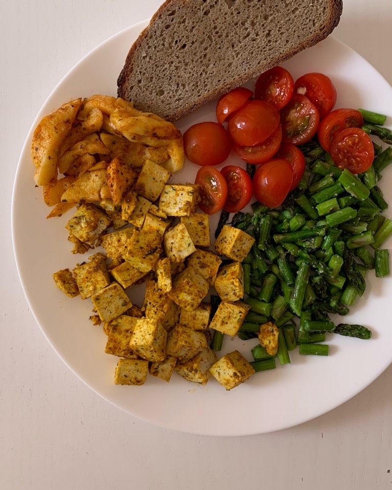 Plato combinado vegano Plato combinado vegano