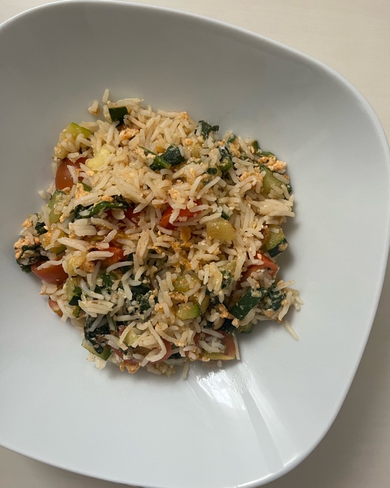 Arroz con verduras y huevo 🍳 Arroz con verduras y huevo 🍳
