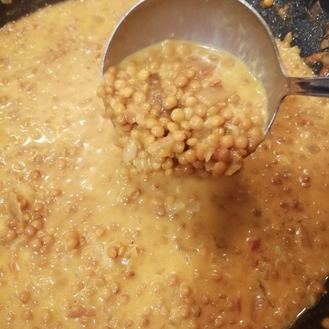 Lentejas exprés al Curry con arroz basmati Paso 5