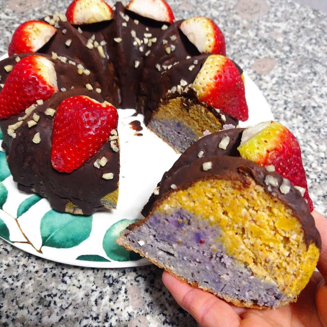 Bizcocho de 🎃, patata 💜 y 🍫 en Airfryer 😍 Paso 1 Bizcocho de 🎃, patata 💜 y 🍫 en Airfryer 😍 Paso 1